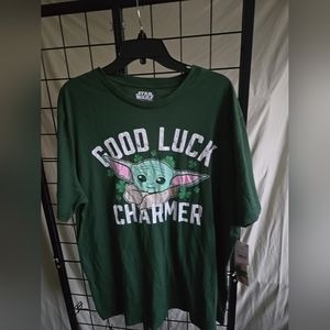 Disney Mad Engine Star Wars “Good Luck Charmer“ Yoda T-Shirt Size 2X St Patricks